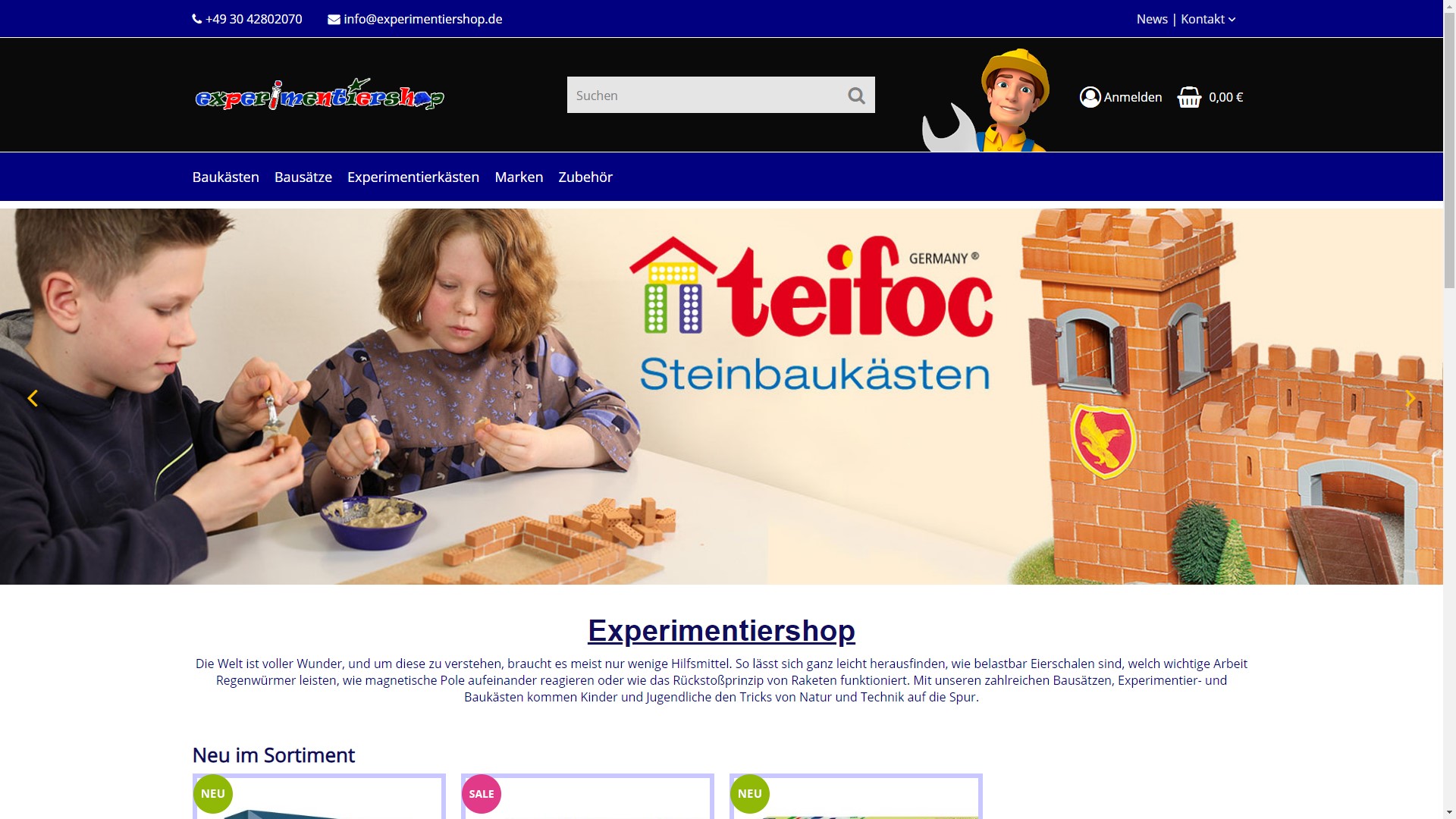 Experimentiershop